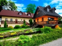 A view of the fireplace - Accommodation in Slovakia - cottages Aquatherm